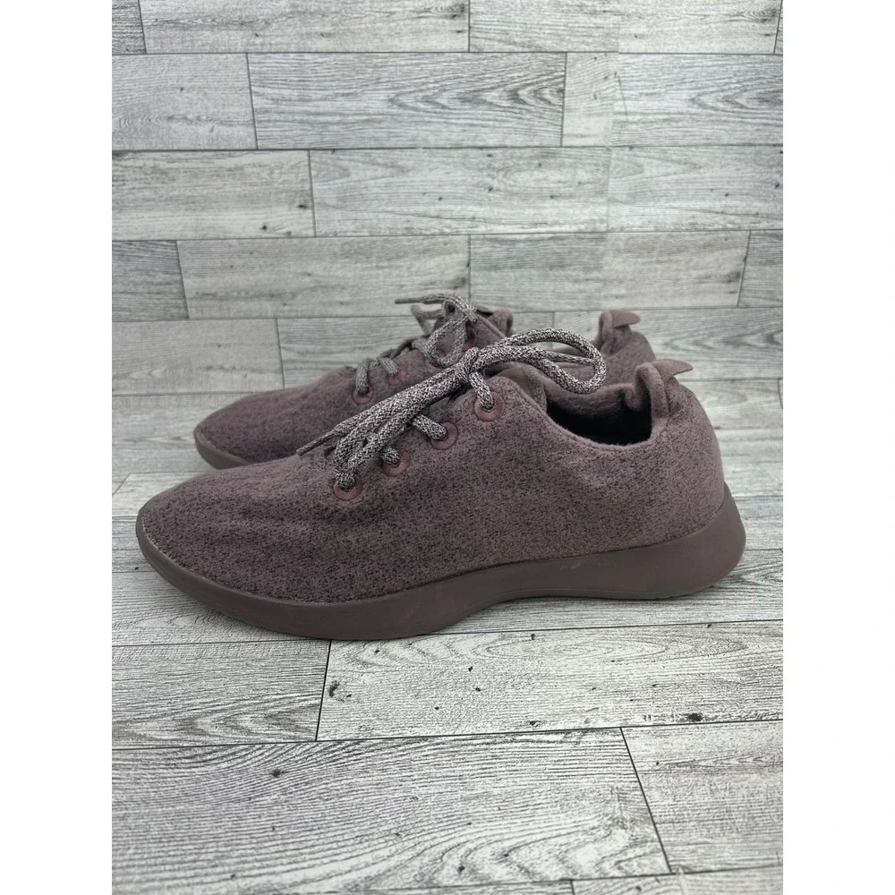Allbirds Wool Runners Men Sz 10 Heathered Purple Merino Wool Sneakers PO 0152